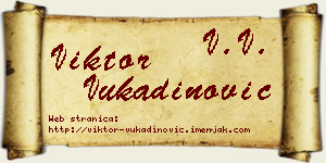 Viktor Vukadinović vizit kartica